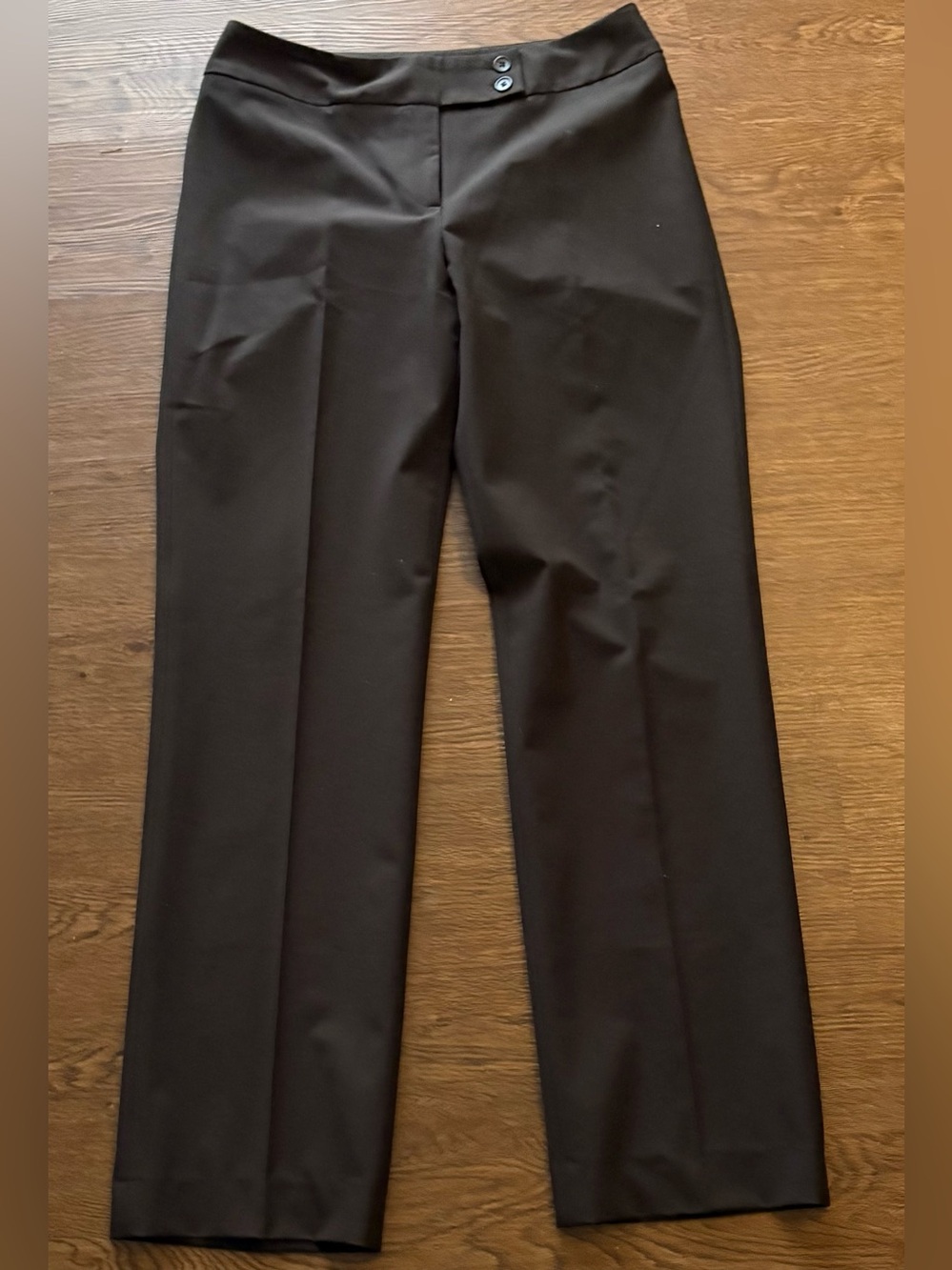Harold's Espresso Dark Brown Dress Pants Mid Rise Wide Leg Trousers Vintage Y2K